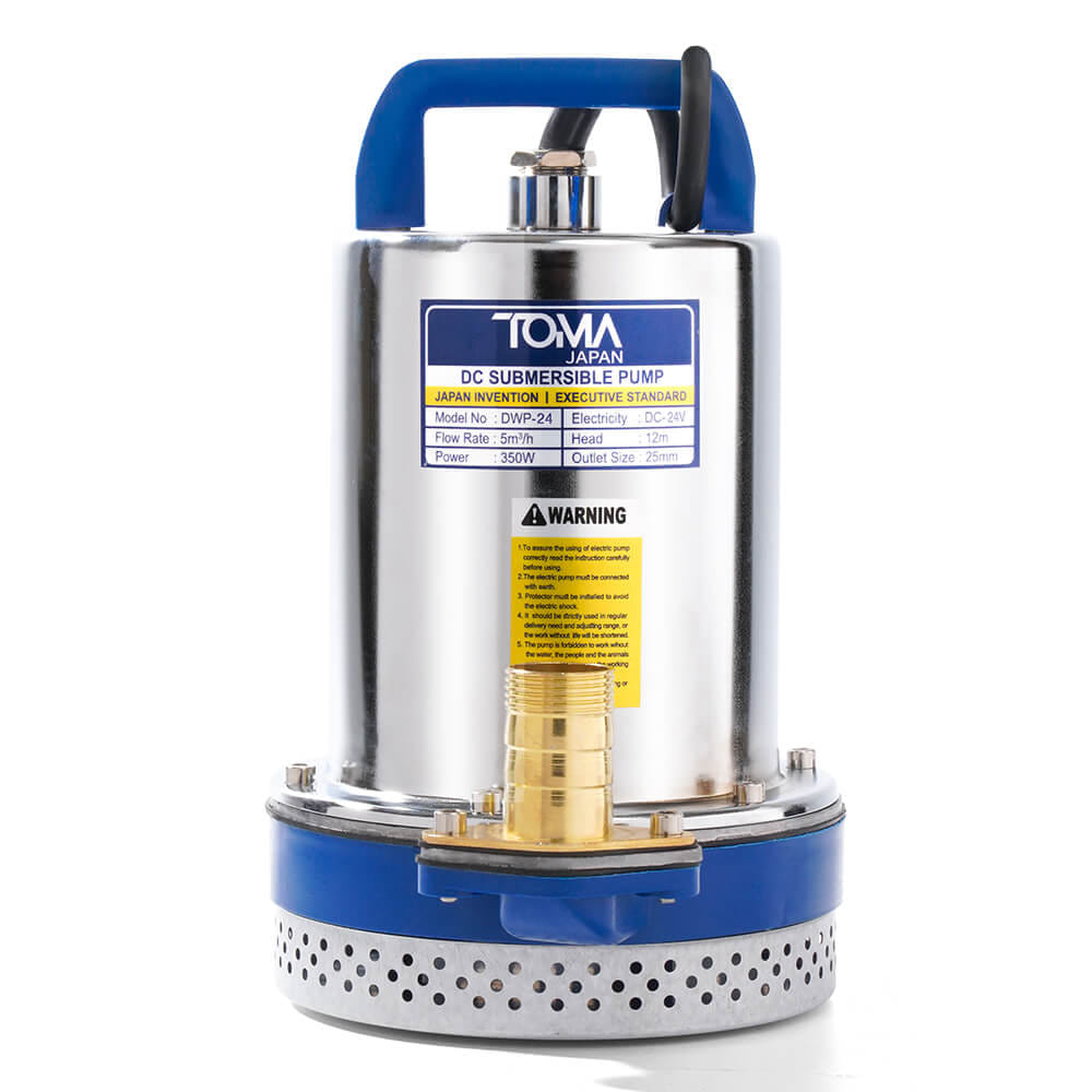 ปั๊มจุ่มโซล่าเซลล์ TOMA JAPAN รุ่น DWP-24 ขนาด 1 นิ้ว 24V 350W_2